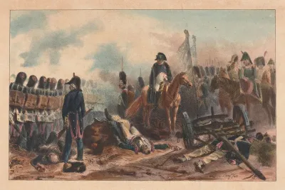 Half Batallion On The Left Aim Fire Load Waterloo June 18 1815 6 Pm