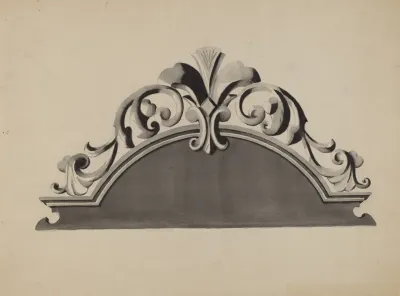 Half Canopy Carved Bed 2