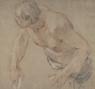 Half Figure Of A Man Nude To The Waist