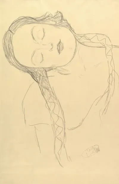 Half Figure Of A Young Woman