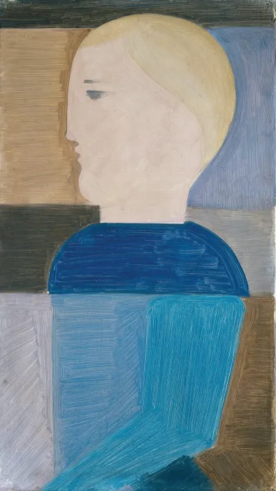 Half Length Figure Turned To The Left