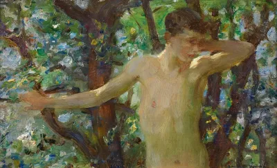 Half Length Study Of A Boy