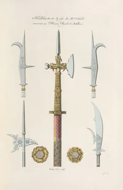 Hallebardes De La Fin Du Xve Siecle Conservees Au Musee Royal Dartillerie
