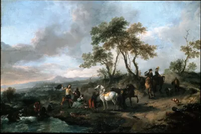 Halt Of A Hunting Party