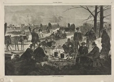 Halt Of The Wagon Train
