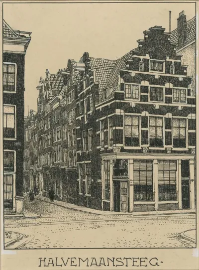 Halvemaansteeg Te Amsterdam