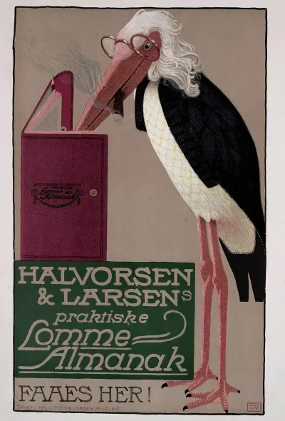 Halvorsen Larsens Praktiske Lomme Almanak Faaes Her