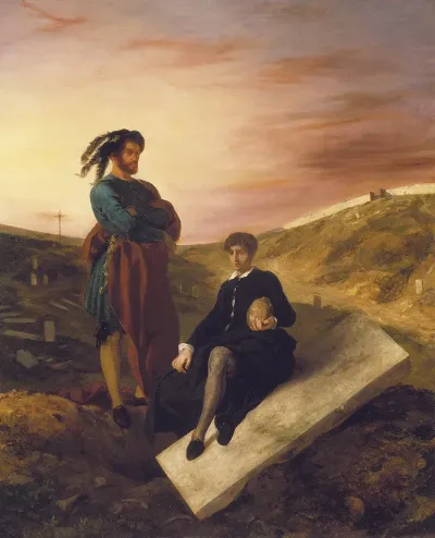 Hamlet And Horatio At The Cemetery 2