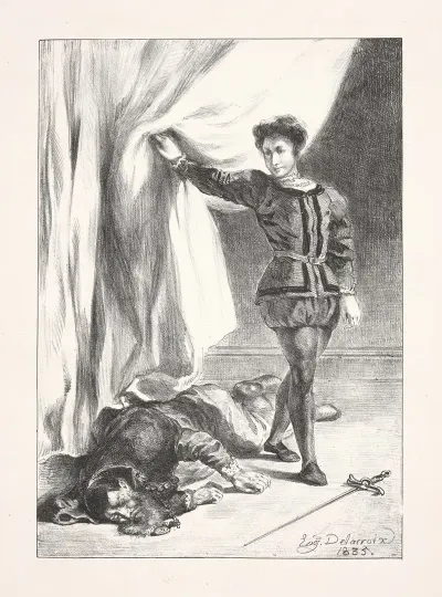 Hamlet And The Body Of Polonius Act Iii Scene Iv