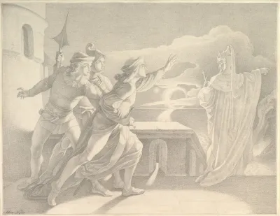 Hamlet And The Ghost Of His Father