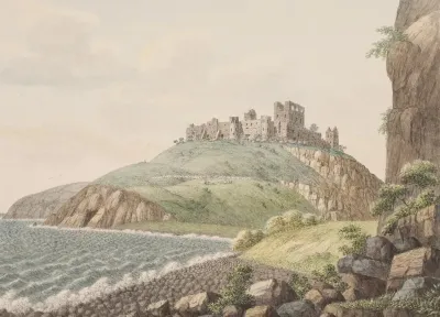 Hammershus Pa Bornholm Set Fra Sydsiden