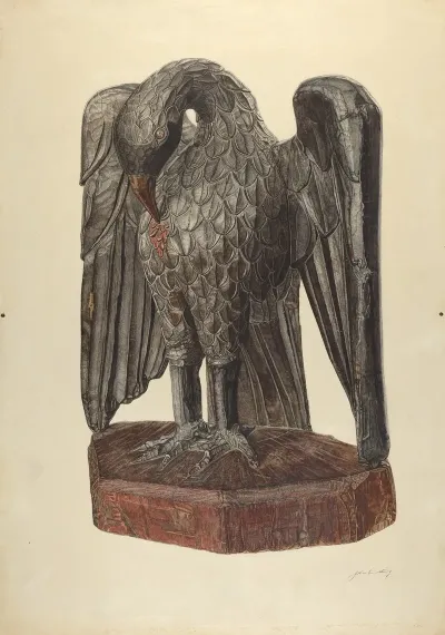 Hand Carved Eagle