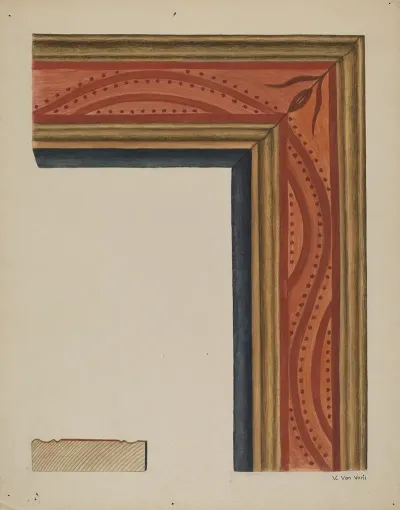 Hand Carved Picture Frame River Of Life Motif