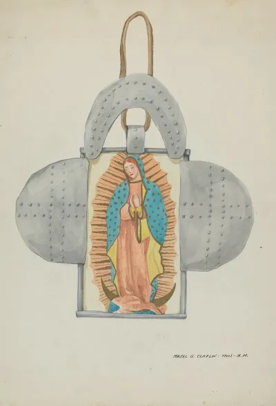 Hand Drawn Guadalupe In Tin Form
