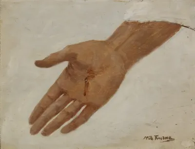 Hand Sketch For A Picture Of Christ
