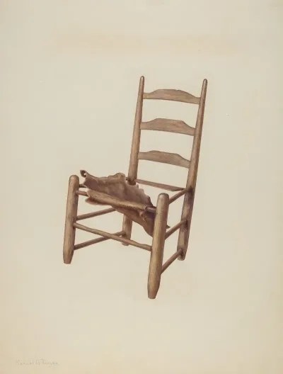 Handmade Chair Rawhide Seat