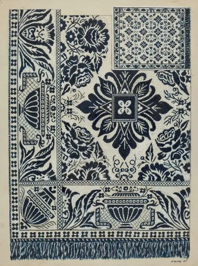 Handwoven Coverlet 17