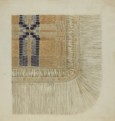Handwoven Coverlet Detail