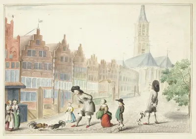Hanengevecht In De Sassenstraat In Zwolle