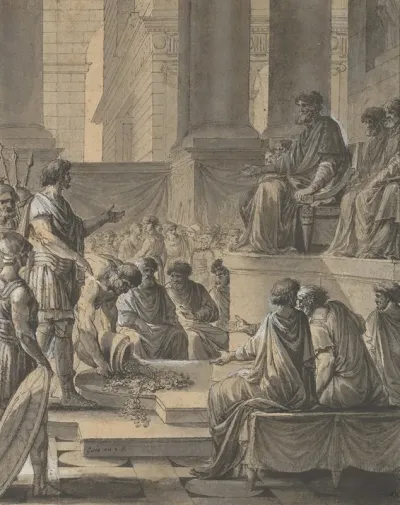 Hannibal Before The Senate In Carthage