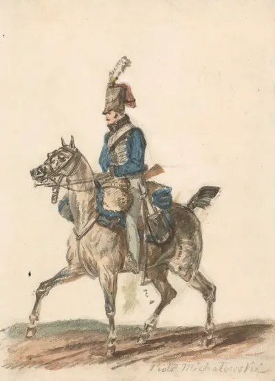 Hanover Hussar On Horseback