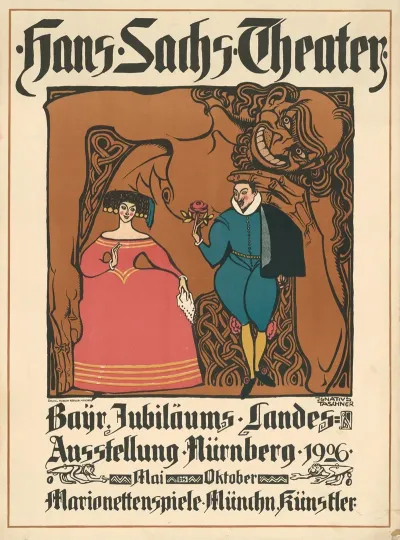 Hans Sachs Theater Jubilaums Landes Ausstellung Nurnberg 1906