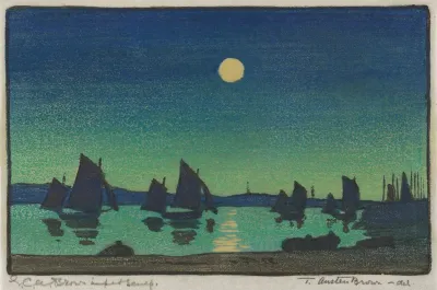 Harbour In Moonlight