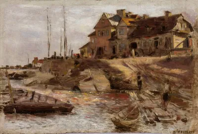Harbour In Solec Sketch