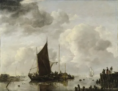 Harbour Scene With Reflecting Water