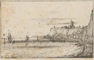 Harbour Scene With Town 2