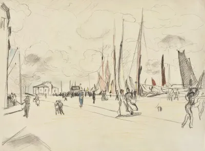 Harbour With Sailing Boat 2