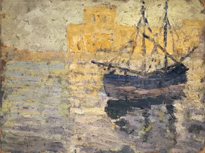 Harbour With Sailing Boat