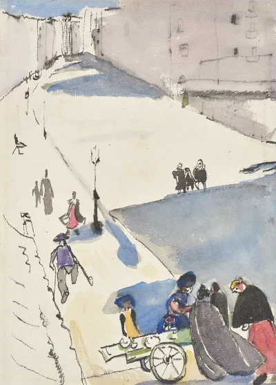 Hard Shadows On The Street