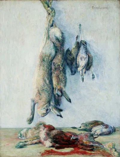 Hares And Partridges Still Life Hare 2