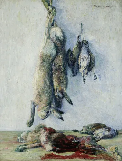 Hares And Partridges Still Life Hare
