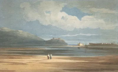 Harlech Castle Across The Traeth Mawr