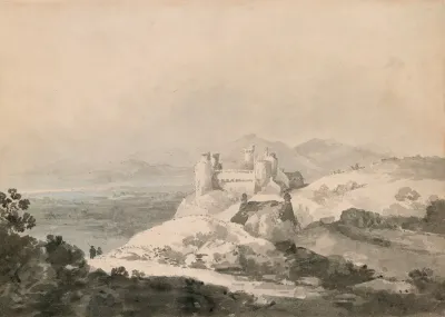 Harlech Castle Wales From The South