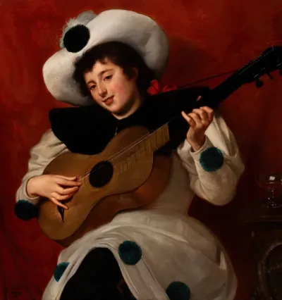 Harlequin With A Guitar 2
