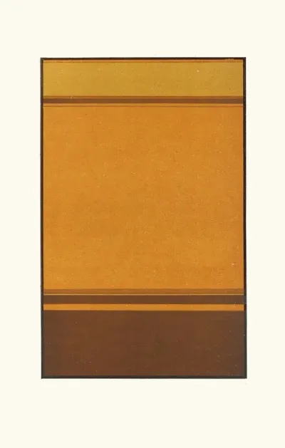 Harmony Of Analogy In Broken Orange And Yeliow Brown