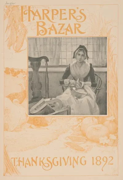 Harpers Bazar Thanksgiving 1892
