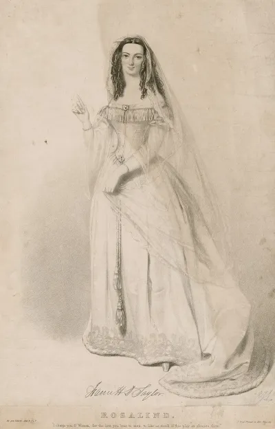 Harriett D Taylor As Rosalind I Charge You O Women For The Love You Bear To Men As You Like It Act 5 Scene 7