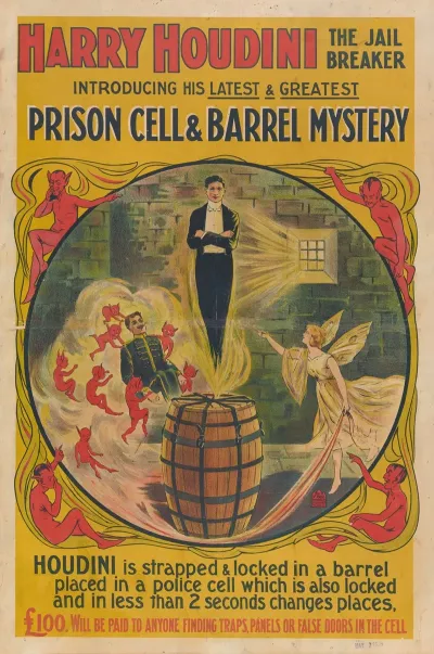 Harry Houdini The Jail Breaker Prison Cell And Barrel Mystery