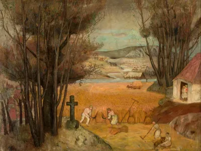 Harvest In A Field