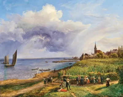 Harvest Near Rust On Lake Neusiedl