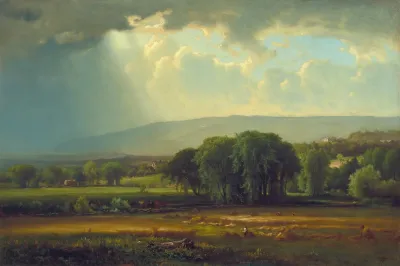Harvest Scene In The Delaware Valley