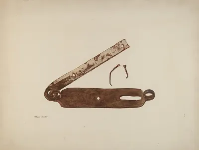 Hasp From Door Of Kennedy Farm