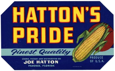 Hattons Pride Corn Label