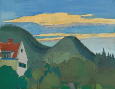 Haus In Waldlandschaft