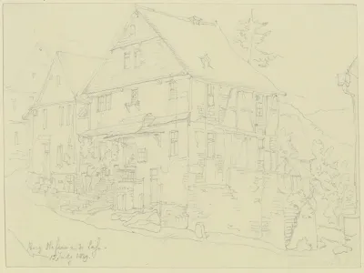 Hauserzeile In Berg Nassau An Der Lahn