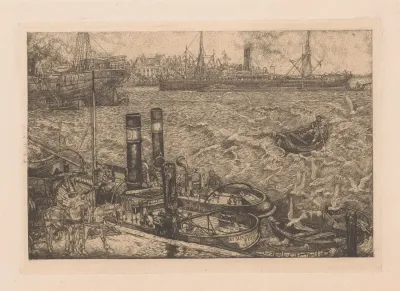 Haven Met Sleepboten In Rotterdam
